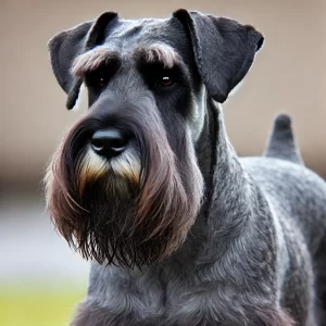 A-Giant-Schnauzer-dog