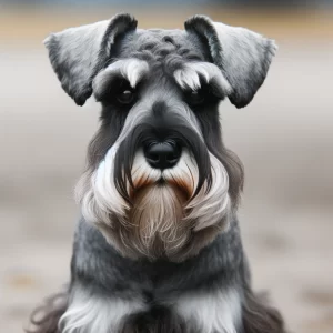 A-Standard-Schnauzer-dog-