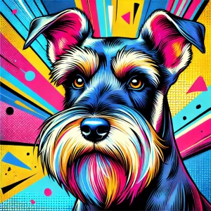 pop-art-painting-of-a-standard-schnauze